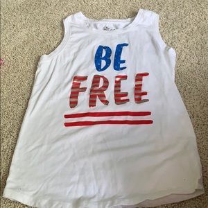 “BE FREE” Girls Tank